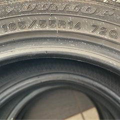 165 55 r14 ダンロップ　スタッドレスタイヤ4本セットの画像