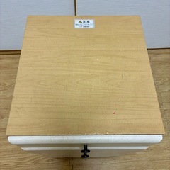 【決まりました】木製 3段チェスト キャスター付き サイドワゴン ナチュラルの画像