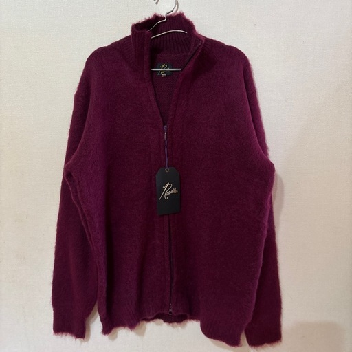 Needles - Zipped Mohair Cardigan ボルドーL