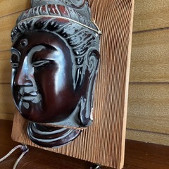 観音像の壁掛け面　中古の画像