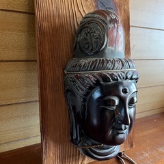 観音像の壁掛け面　中古の画像