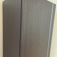 木製　掃除機収納の画像