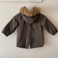 80 もこもこコート　カーキの画像