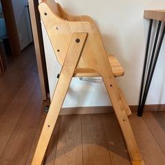 木製ベビーチェア　机なしの画像