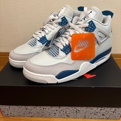 ナイキ エアジョーダン4 レトロ "インダストリアルブルー"28.5cmの画像