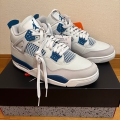 ナイキ エアジョーダン4 レトロ "インダストリアルブルー"28.5cmの画像
