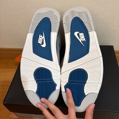 ナイキ エアジョーダン4 レトロ "インダストリアルブルー"28.5cmの画像