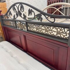 【愛品館八千代店】豪華なフレームのニトリ　セミダブルベッド　NスリープハードH2-SDの画像