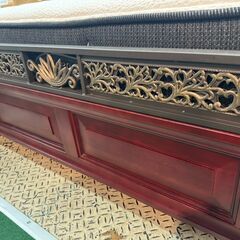 【愛品館八千代店】豪華なフレームのニトリ　セミダブルベッド　NスリープハードH2-SDの画像