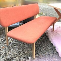 内田工芸 ◆ダイニングセット トール◆ ダイニングテーブル 1600㎜ 椅子2脚 ベンチ ナチュラルの画像