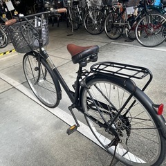 【大人用】整備済中古自転車 丸石27型モチーフ 黒色 <自転車のオオムラ 静岡店>の画像