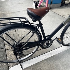 【大人用】整備済中古自転車 丸石27型モチーフ 黒色 <自転車のオオムラ 静岡店>の画像