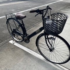 【大人用】整備済中古自転車 丸石27型モチーフ 黒色 <自転車のオオムラ 静岡店>の画像