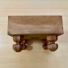 【中古品】将棋盤　木製　足付きの画像