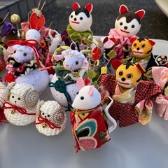 干支　ちりめん細工　まとめ売り　手作り　置き物の画像