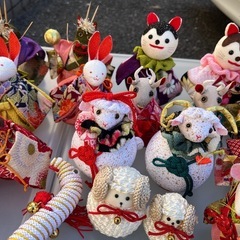 干支　ちりめん細工　まとめ売り　手作り　置き物の画像