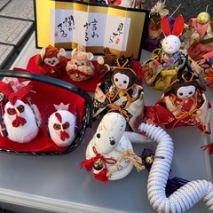 干支　ちりめん細工　まとめ売り　手作り　置き物の画像