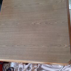  小型 高級 家具調 こたつ 純正 国産ブランド ユアサリビング 製品 高さ調節できます 77 cm 四方 状態良いです 動作確認済みの画像