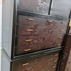 鎌倉彫 整理箪笥（大）の画像