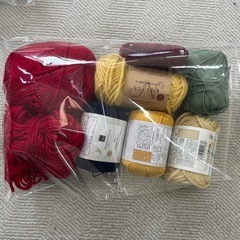 毛糸大量　羊毛フェルト　綿の画像