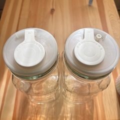 【分倍河原】ガラスビン(1.5L) 2本　日本製　果実酒 の画像