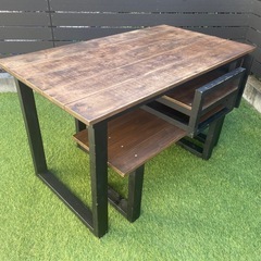 ダイニングテーブルセット　ウォールナットの画像