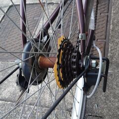 シティサイクル　26インチ　後輪パンクの画像