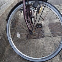 シティサイクル　26インチ　後輪パンクの画像
