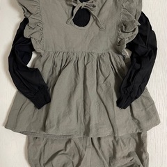 キッズ セットアップ グリーン 110cm・130㎝ コーデ売りの画像