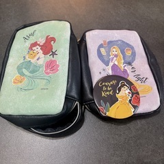 ディズニープリンセスポーチ&ミラーセットの画像