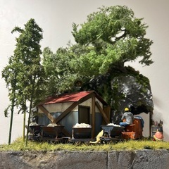 12/25まで掲載　1/48 Oナロー　9mm 鉱山簡易作業軌道 レイアウトの画像
