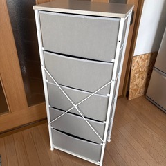 不織布製チェスト5段
の画像