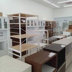 ★リユースのサカイ日立店★HJ8287  レンジラック ベージュ H171×D45×W60 クリーニング済み の画像