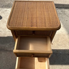 ラタン  籐  スリムラック  7段の画像