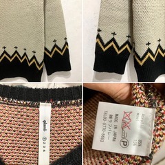 glamb グラム 幾何学模様 ニットセーター 民族柄の画像