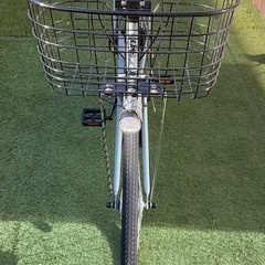 ＜整備済・美品＞27インチ・シティサイクル・後輪タイヤ新品・大型カゴ・LEDオートライト・シマノ6段変速の画像