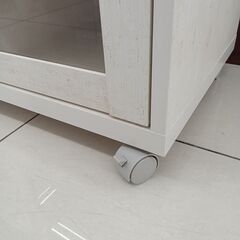 ★リユースのサカイ日立店★HJ8288 NITORI レンジ台 ナチュラルホワイト H80×D40×W74 クリーニング済み の画像