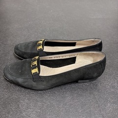 Salvatore Ferragamoローファー約24cm 黒 ブラックの画像