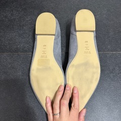 DIANAダイアナ チュールレース ポインテッドトゥ フラットシューズ 24.5の画像