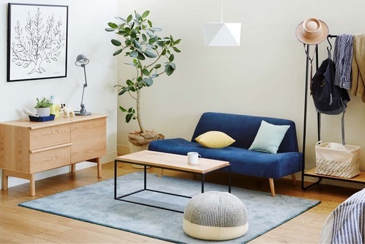 ２人掛けソファ　IDEEAO SOFA Navy