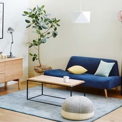 ２人掛けソファ　IDEEAO SOFA Navyの画像