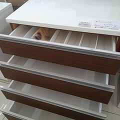 ★リユースのサカイ日立店★HJ8291  レンジ台 ブラウン H96×D50.5×W80 クリーニング済み の画像