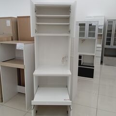 ★リユースのサカイ日立店★HJ8292 NITORI レンジボード ホワイト H190.5×D50.5×W59 クリーニング済み の画像