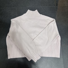 natural beauty basicハイネックテントニット パールピンクの画像