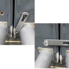 幅96㎝ シングルベッド 連結式 セパレート マットレスベッド グレー 脚付き マットレス 札幌 北20条店の画像