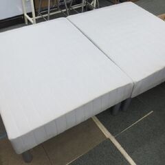 幅96㎝ シングルベッド 連結式 セパレート マットレスベッド グレー 脚付き マットレス 札幌 北20条店の画像