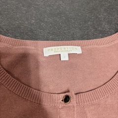 PROPORTION BODY DRESSINGカーディガン くすみピンクの画像