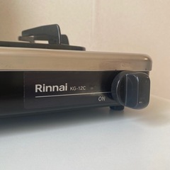 一口ガスコンロ 都市ガス Rinnai KG-12Cの画像