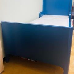 IKEA 伸縮ベッド マットレス×2 敷きパット付きの画像