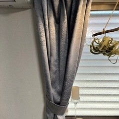 ニトリ既製カーテン　100×110の画像